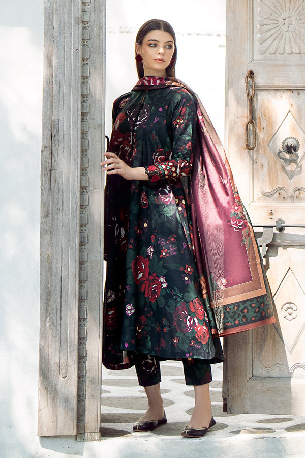 BAROQUE  EMBROIDERED PRINTED LAWN UF-547