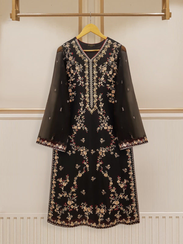 2 Piece - Embroidered Chiffon Suit S108477