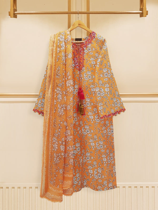 3 Piece - Digital Printed Lawn Suit S108977