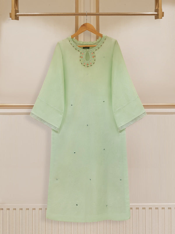PURE EMBROIDERED JACQUARD LAWN SHIRT  S107422
