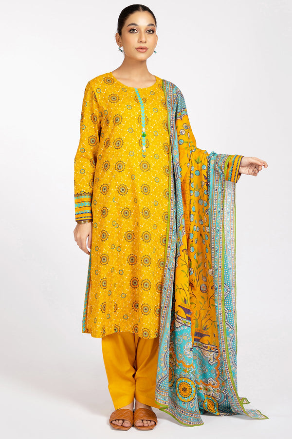 3 Piece Cotton Lawn Suit