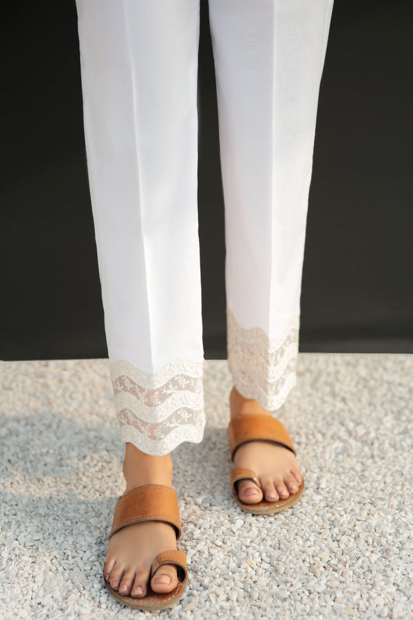 Baroque: EMBROIDERED COTTON TROUSER 231