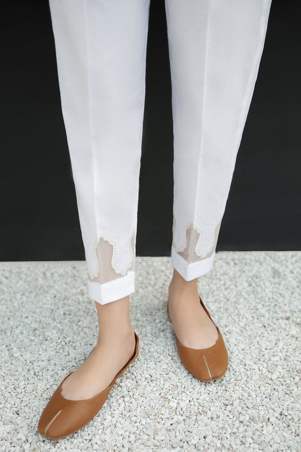 Baroque: EMBROIDERED COTTON TROUSER 216