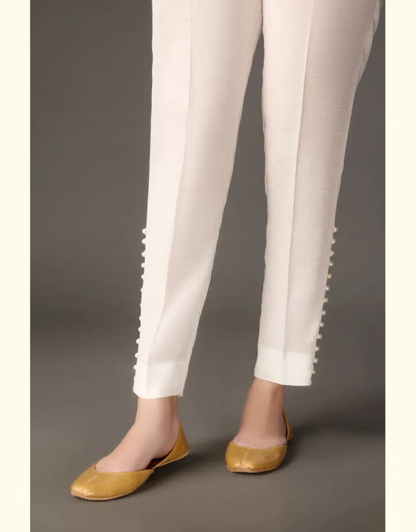 Baroque - White  STRAIGHT GRIP PANTS 48