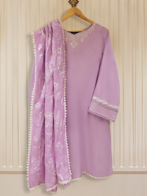 PURE MARINA EMBROIDERED SHIRT AND DUPATTA S105835